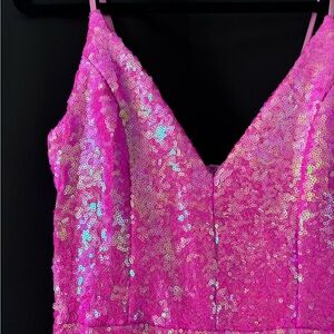 Pink Sequin Dress